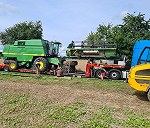 Kombajn John Deere 2256 + heder  5,5 m. Uszkodzony silnik