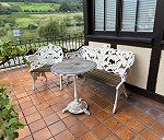 Garden Bench x 1, Garden Chair x 1, Table de jardin x 1